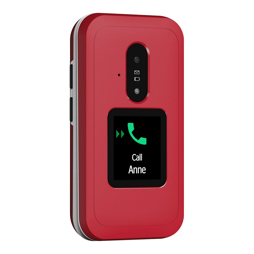 Preklopni mobitel DORO Primo 418 (crveni, SOS tipka, stalak za punjenje)-8