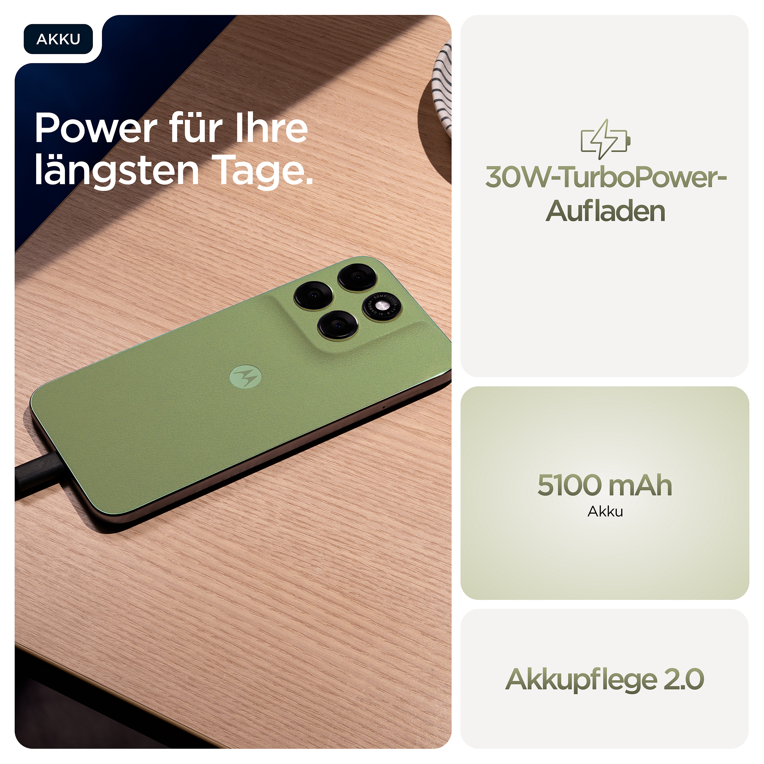 Pametni telefon MOTOROLA Moto G 5G (2024) 4/128GB Sage Green (6.6" 120Hz, 50MP kamera, 5000mAh baterija)-2