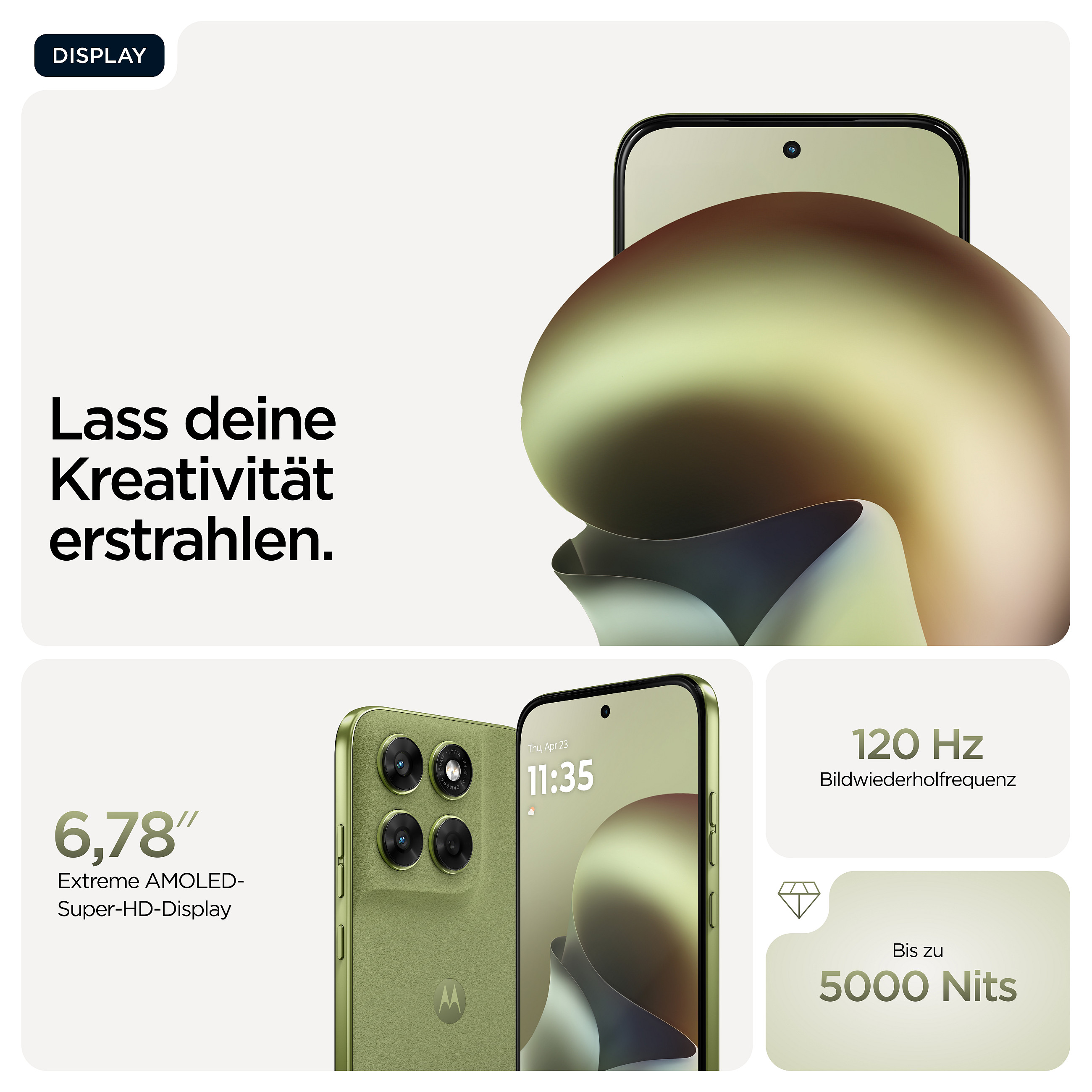 Pametni telefon MOTOROLA Moto G 5G (2024) 4/128GB Sage Green (6.6" 120Hz, 50MP kamera, 5000mAh baterija)-10
