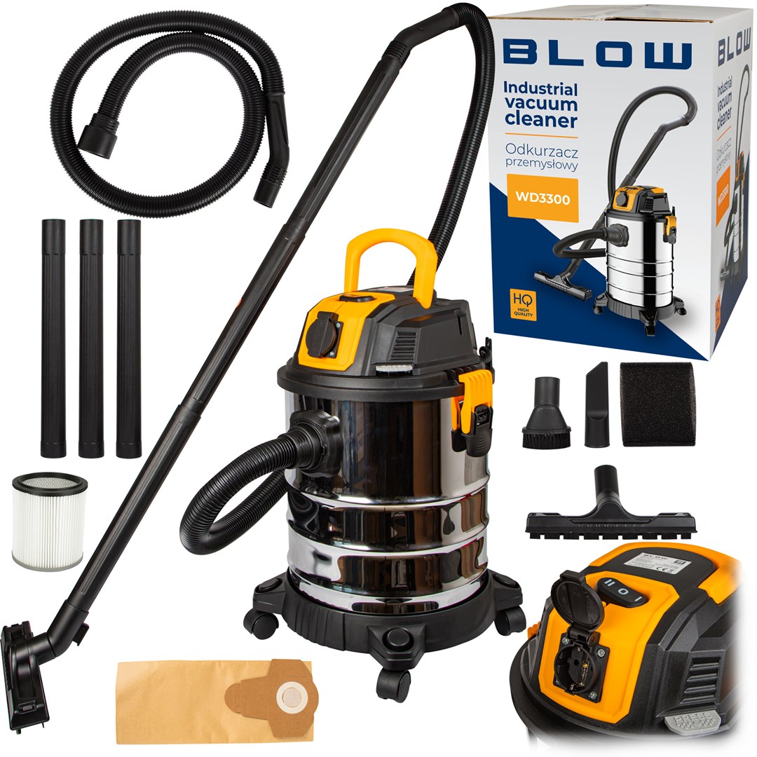 Industrijski usisavač BLOW WD3300 (2000W, 30L, utičnica 230V, mokro/suho)-4