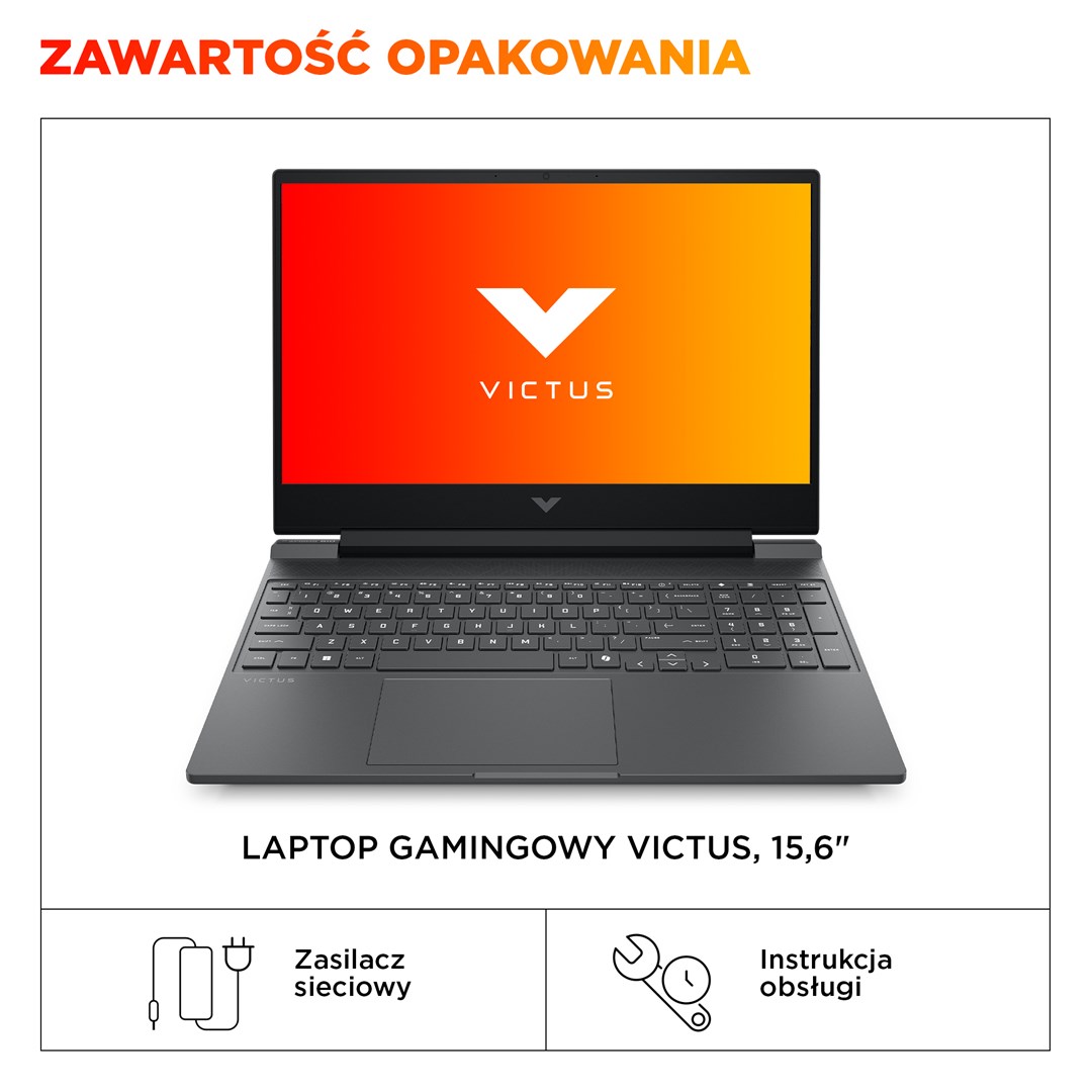 Laptop HP Victus Gaming 15-fb3231nw (15,6", IPS, Full HD, AMD Ryzen 7 7445H, 16 GB, 512 GB SSD, NVIDIA GeForce RTX 4050, Windows 11 Home, Non-HR tipkovnica, crna)-4