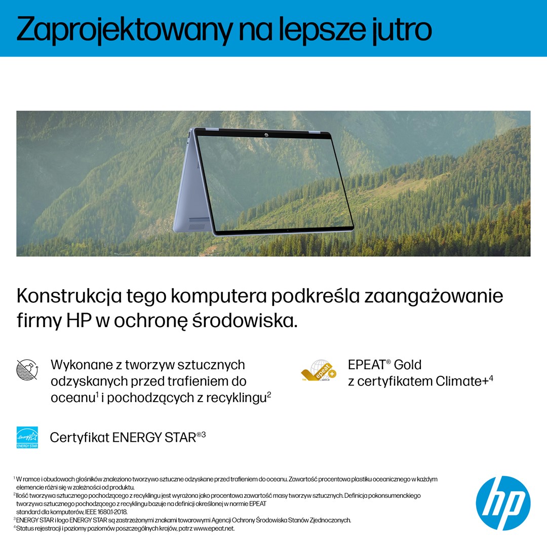 Prijenosno računalo HP OmniBook 5 Flip 14-fp0004nw (14" 2K Touch, Core 5 120U, 16GB RAM, 512GB SSD, Intel Graphics, Win11) Blue Sky - non-HR tipkovnica-5