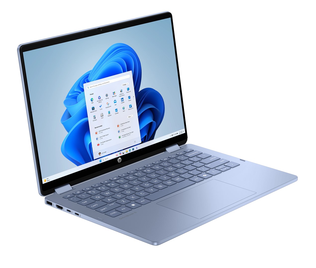 Prijenosno računalo HP OmniBook 5 Flip 14-fp0004nw (14" 2K Touch, Core 5 120U, 16GB RAM, 512GB SSD, Intel Graphics, Win11) Blue Sky - non-HR tipkovnica-1