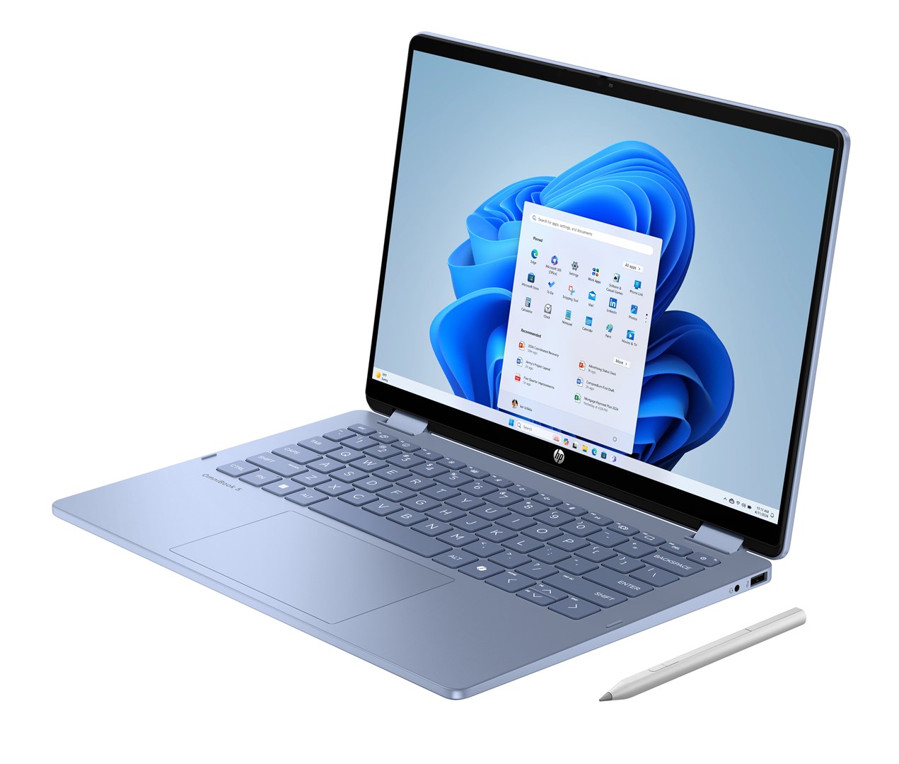 Prijenosno računalo HP OmniBook 5 Flip 14-fp0004nw (14" 2K Touch, Core 5 120U, 16GB RAM, 512GB SSD, Intel Graphics, Win11) Blue Sky - non-HR tipkovnica-11