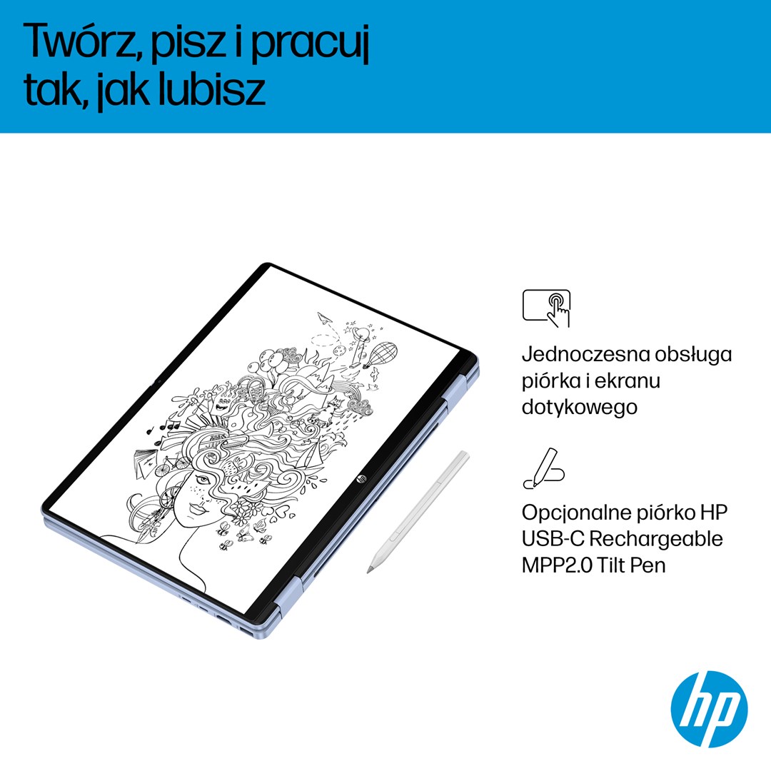 Prijenosno računalo HP OmniBook 5 Flip 14-fp0004nw (14" 2K Touch, Core 5 120U, 16GB RAM, 512GB SSD, Intel Graphics, Win11) Blue Sky - non-HR tipkovnica-4