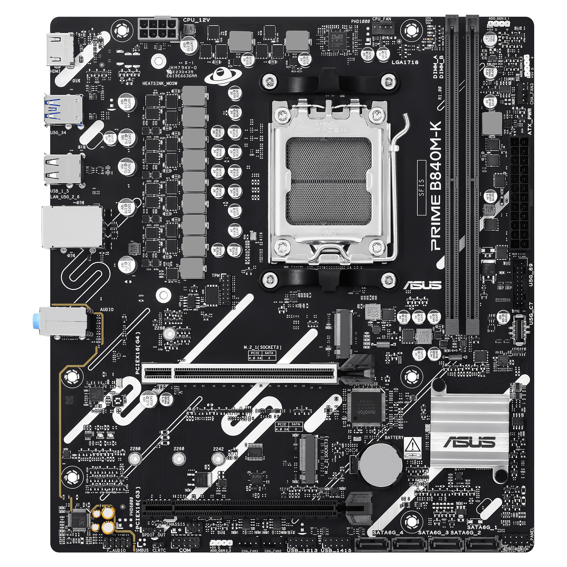 Matična ploča ASUS PRIME B650M-K (AMD B650, Socket AM5, mATX, DDR5)