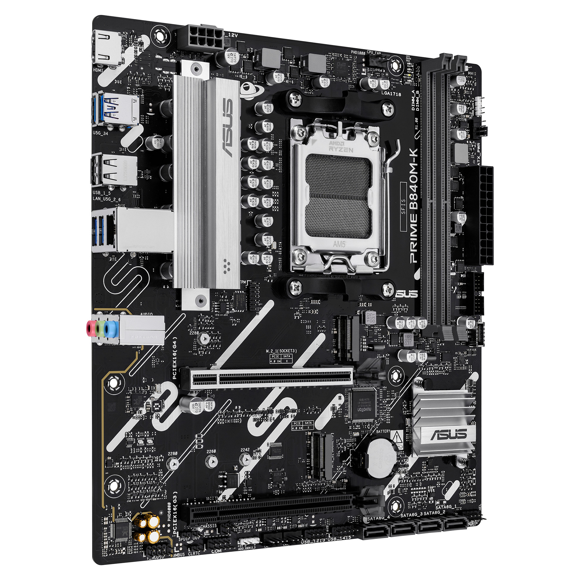 Matična ploča ASUS PRIME B650M-K (AMD B650, Socket AM5, mATX, DDR5)-2
