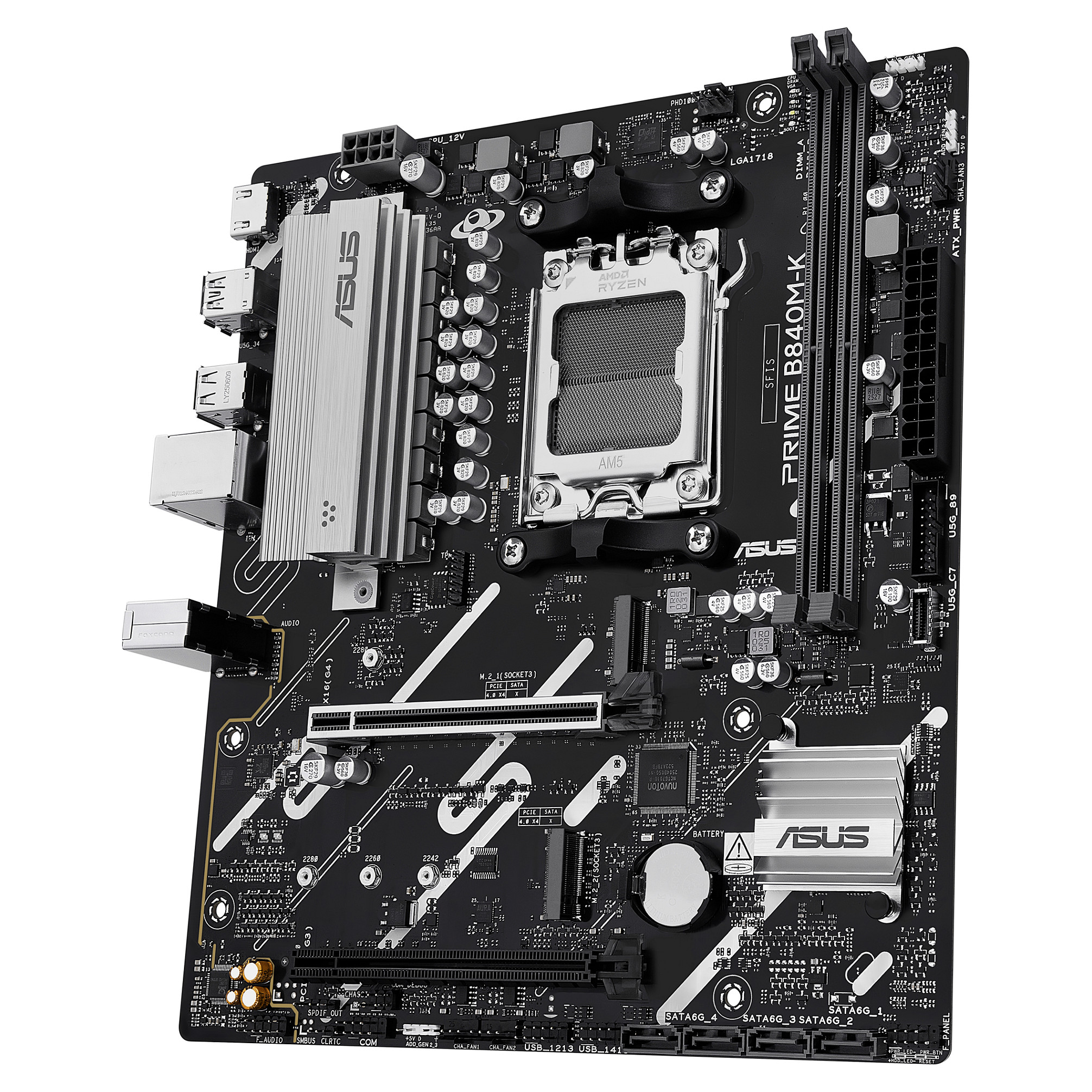 Matična ploča ASUS PRIME B650M-K (AMD B650, Socket AM5, mATX, DDR5)-4