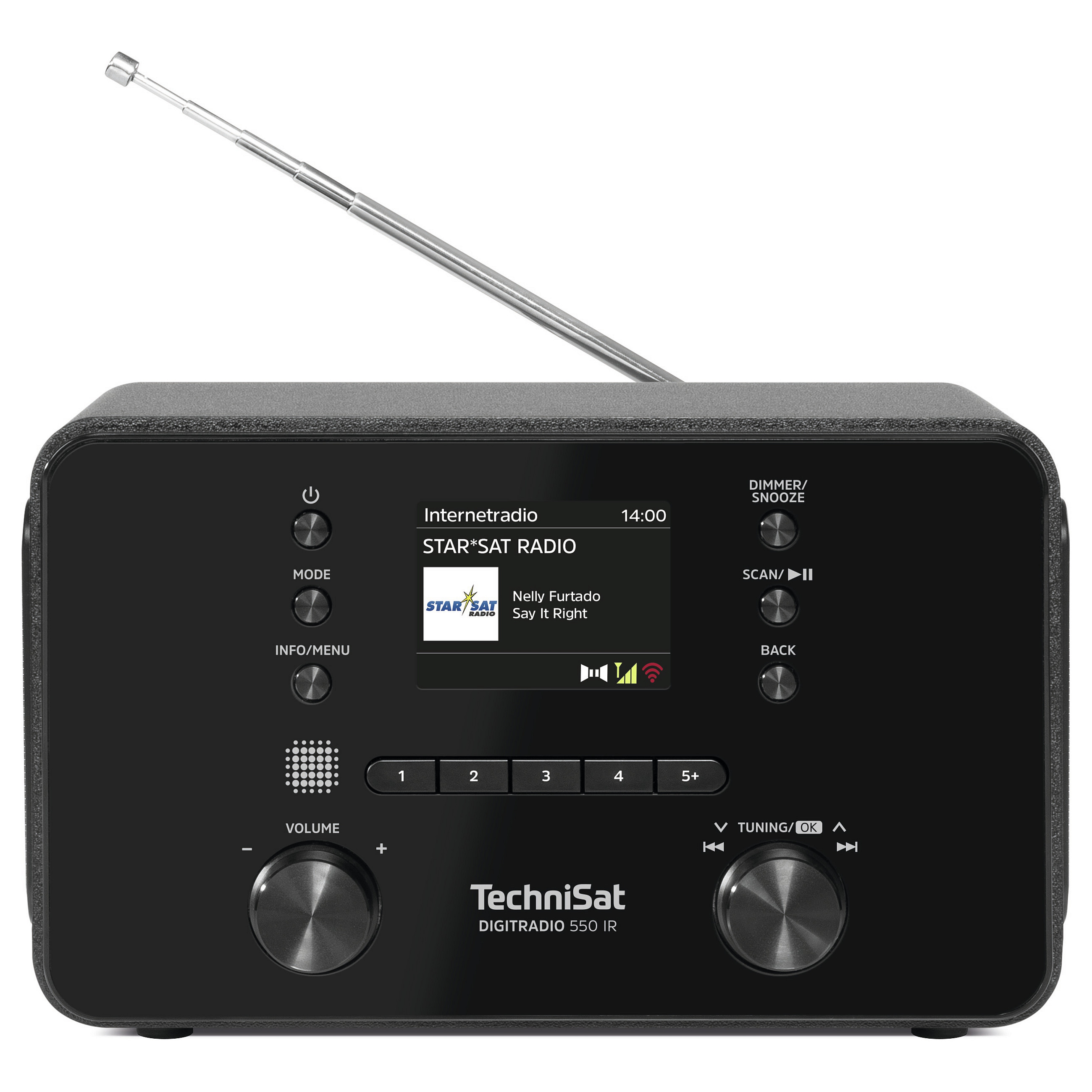 Digitalni radio TECHNISAT DigitRadio 550 IR (DAB+, FM, Internet Radio, Bluetooth, Spotify Connect) Antracit-1