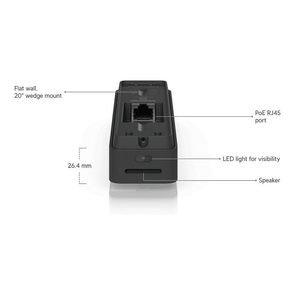 Pametno zvono UBIQUITI UniFi Protect G4 Doorbell Pro Black (5MP kamera, IPX4, PoE)-19