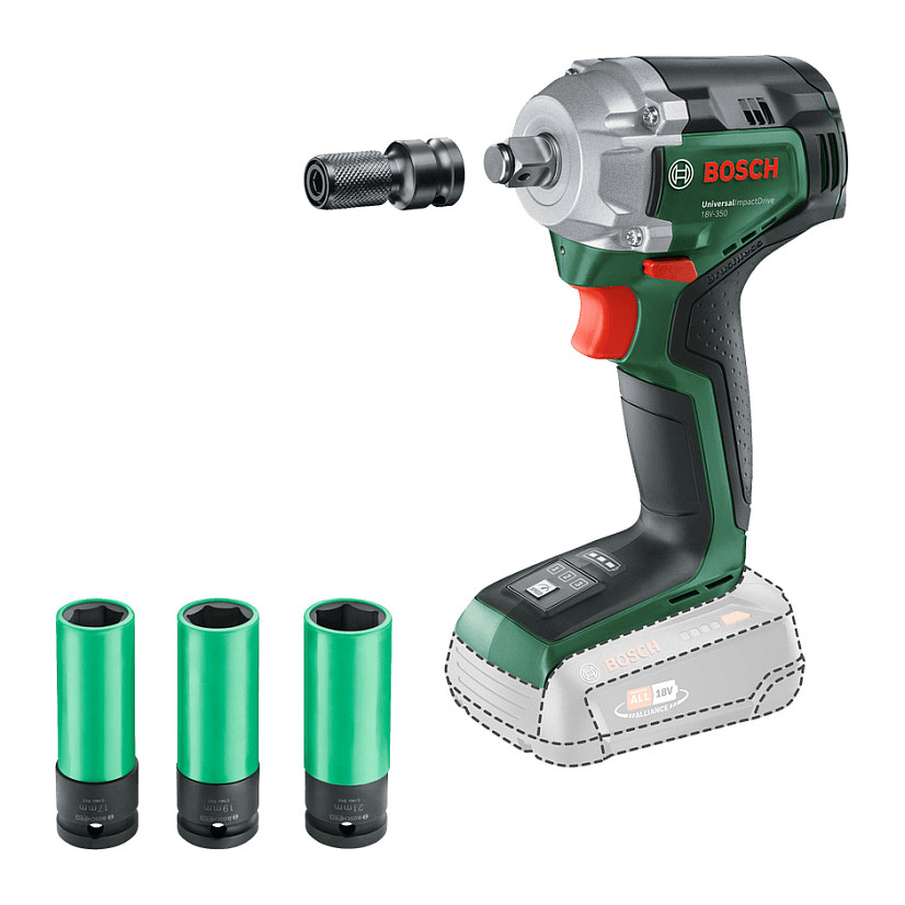 Aku udarni izvijač BOSCH UniversalImpactDrive 18V-350 (350 Nm, bez baterije)