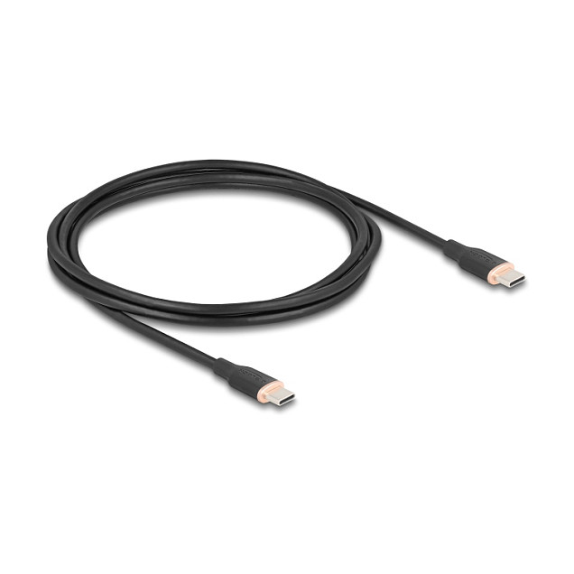 USB-C kabel DELOCK 81239 (USB-C na USB-C, 2.5m, 60W, crni)