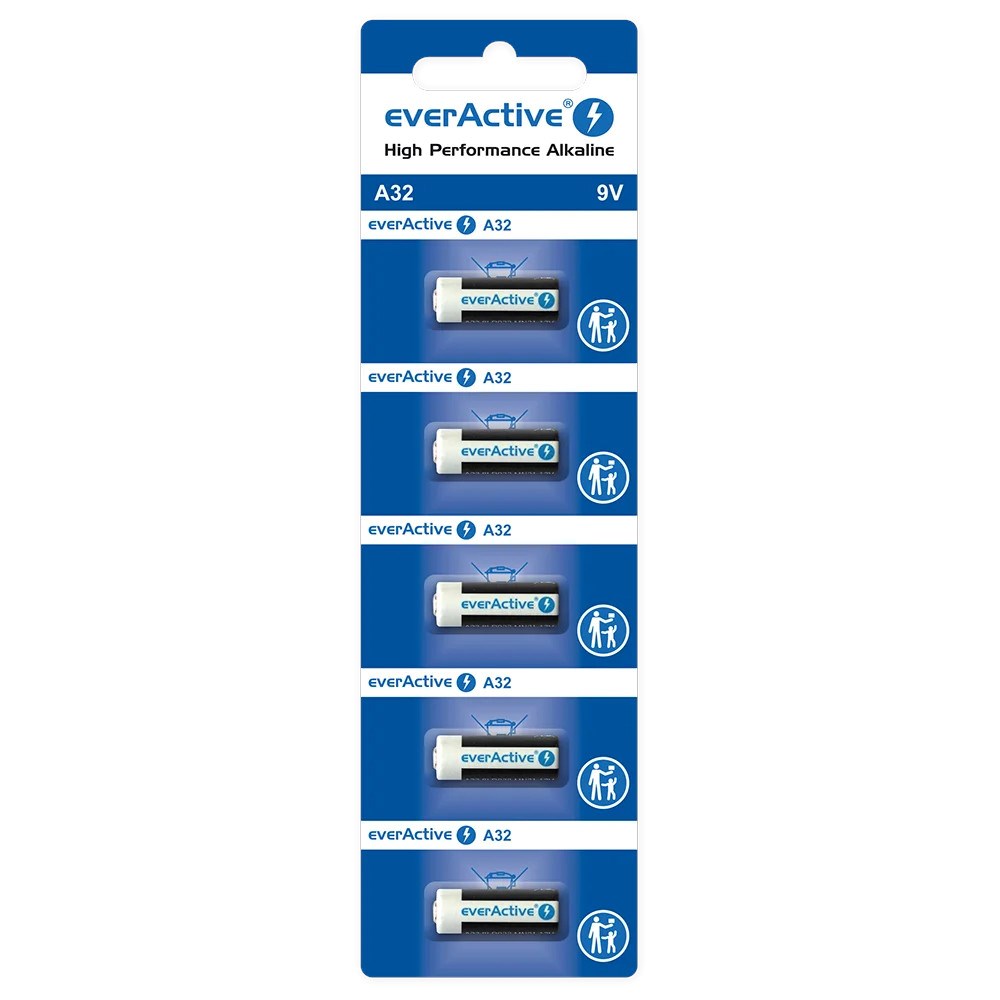 Alkalna baterija EVERACTIVE A32 / 32A 9V (5 komada, za daljinske upravljače)