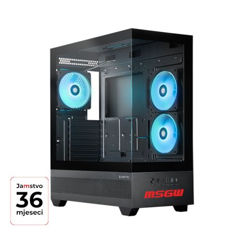 Desktop računalo MSGW Gamer R5 a123 (AMD Ryzen 5 7500F, 16GB RAM, 1TB SSD, NVIDIA GeForce RTX 5060 Ti, Bez operativnog sustava)