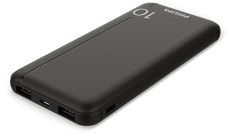 Prijenosna baterija PHILIPS Powerbank DLP1810CB (10000 mAh, 12W, USB-C, 2x USB-A)-0