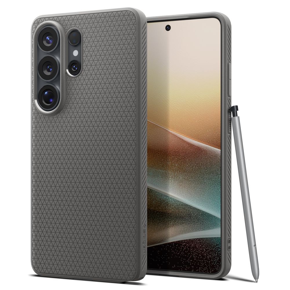 Maska za mobitel SPIGEN Liquid Air za Samsung Galaxy S26 Ultra, mramorno siva