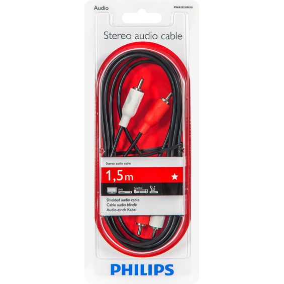 Audio kabel PHILIPS SWA2521W/10 (3.5mm na 3.5mm, 1.5m)-2