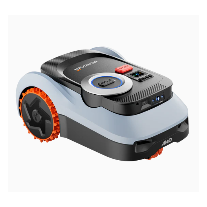 Robotska kosilica SEGWAY Navimow i220E Lidar Pro (do 2000 m², AWD, širina košnje 22 cm, Wi-Fi, Bluetooth, 4G, siva boja) + POKLON garaža za kosilicu-4