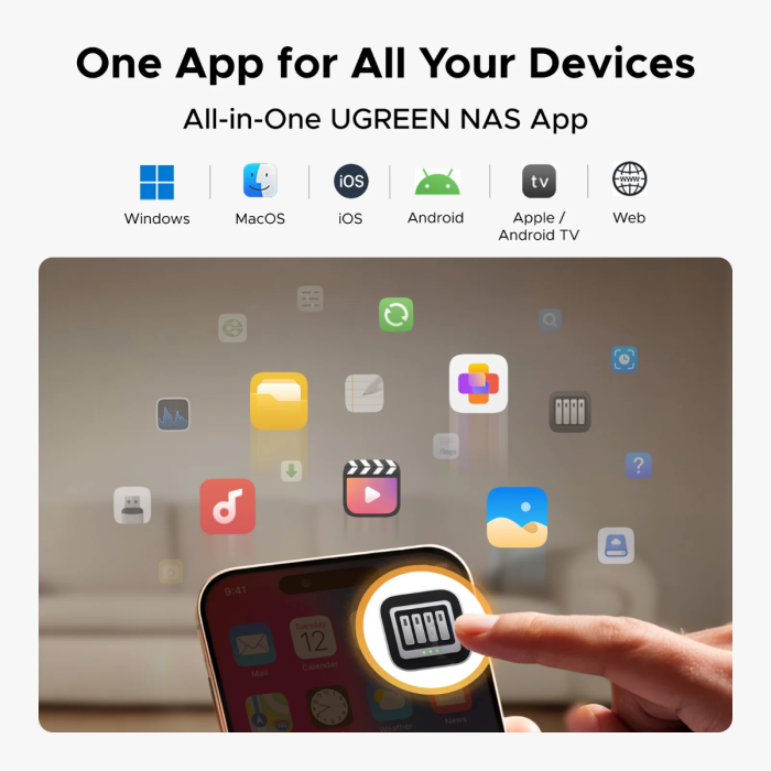 NAS uređaj UGREEN NASync DH2300 (2-bay, 8-jezgreni ARM, 4GB RAM, 1GbE)-3