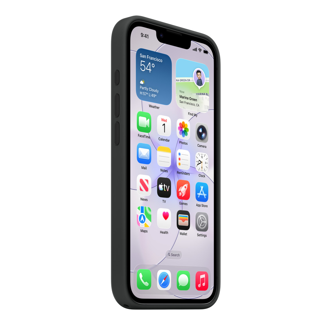 Maska za mobitel APPLE iPhone 15 Pro Silicone Case with MagSafe - Black-2