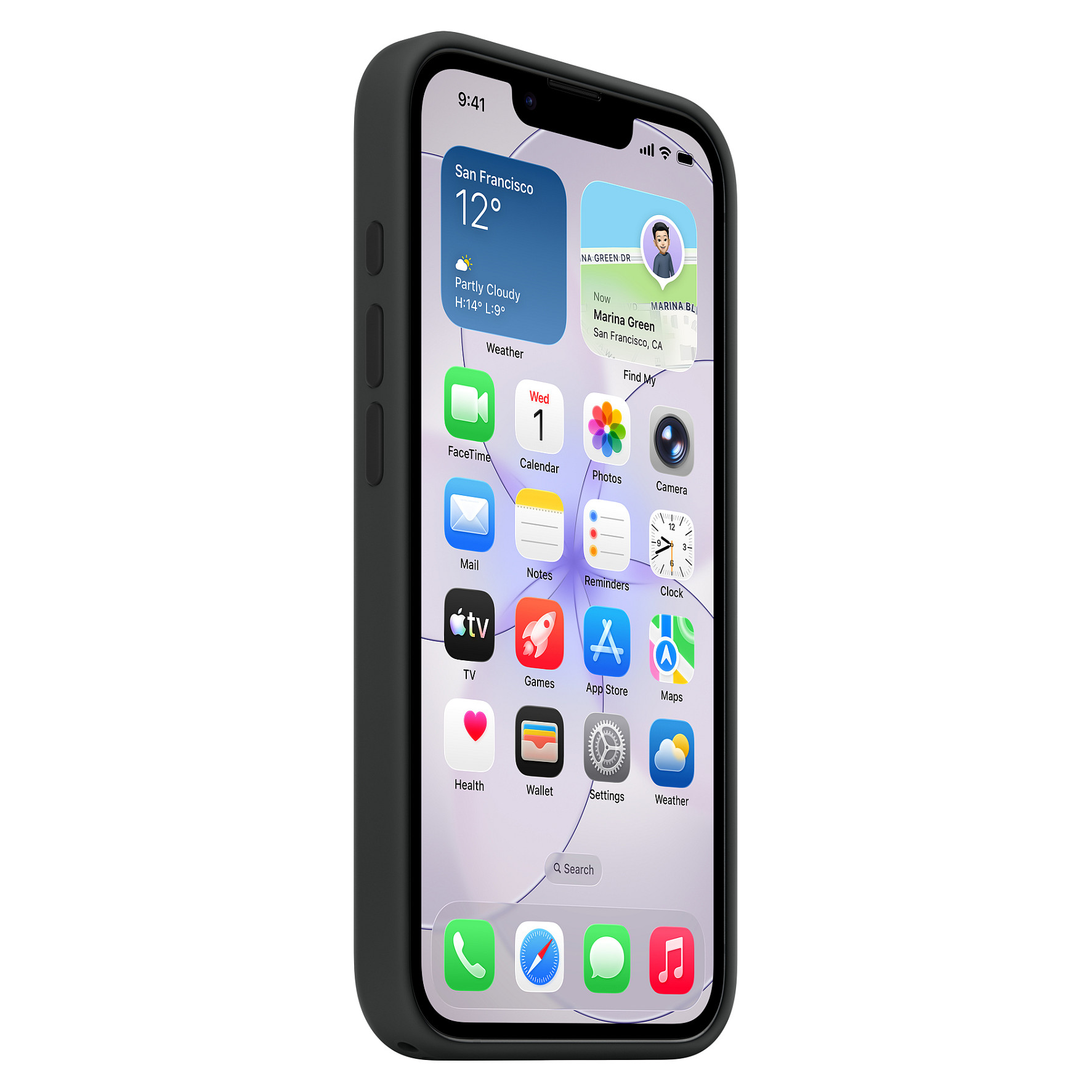 Maska za mobitel APPLE iPhone 15 Pro Silicone Case with MagSafe - Black-8