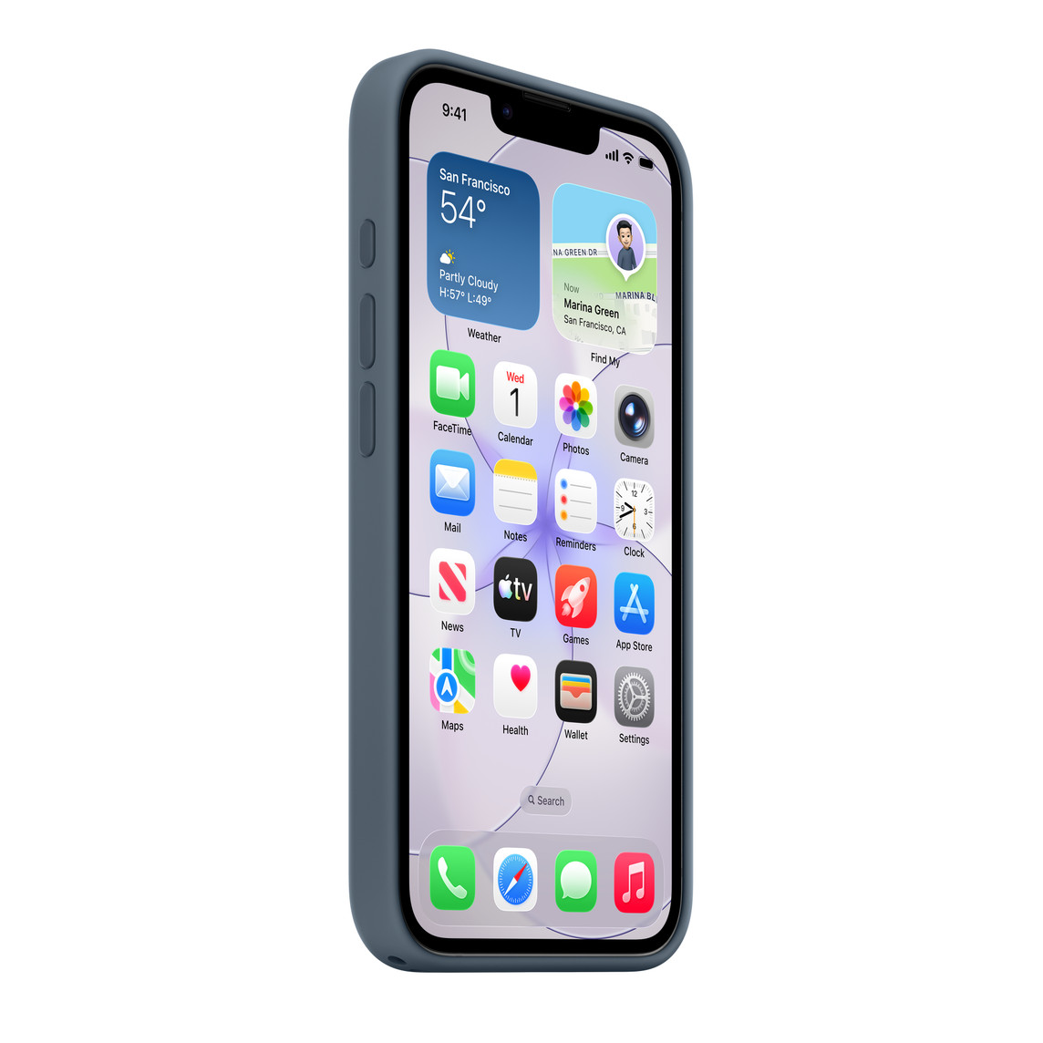 Zaštitna maska APPLE iPhone 17e Silicone Case with MagSafe, Anchor Blue-3