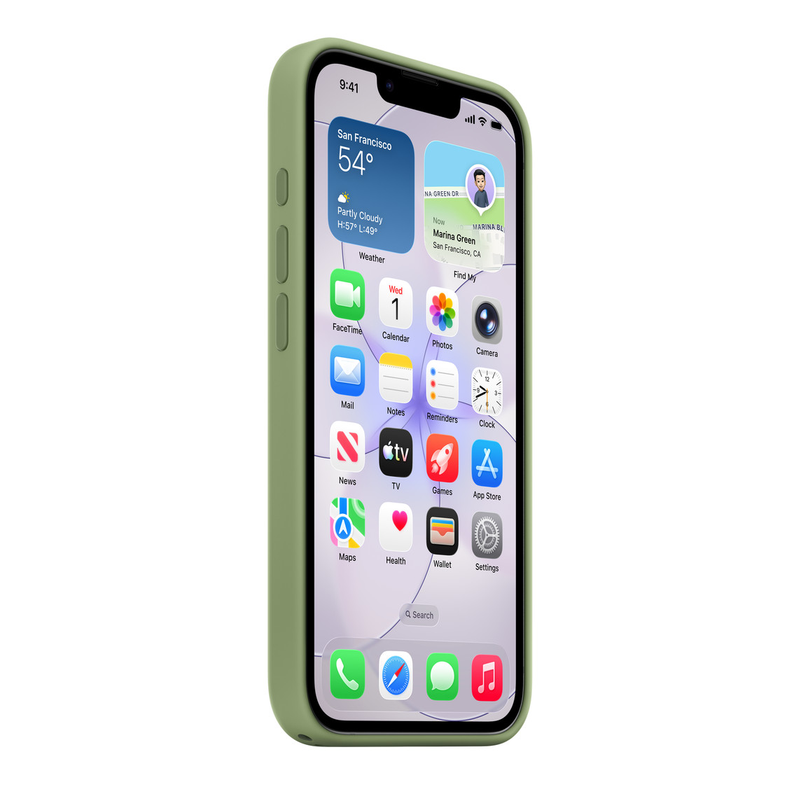 Maska za mobitel APPLE iPhone 17e Silicone Case with MagSafe (Light Moss)-2