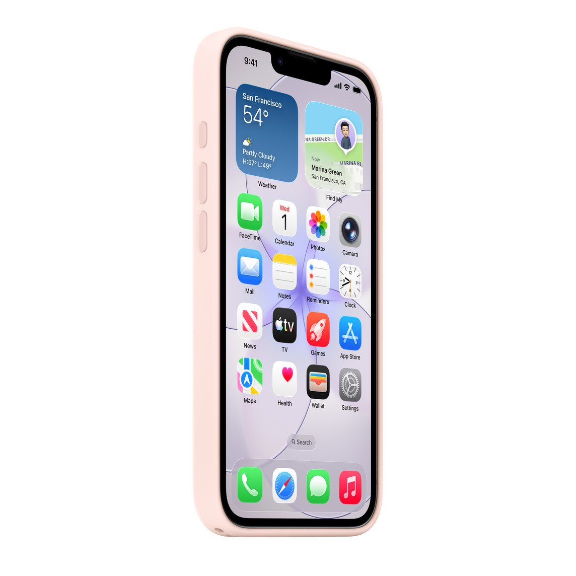 Apple iPhone 15 Silicone Case with MagSafe - Soft Pink (originalna maskica)-3