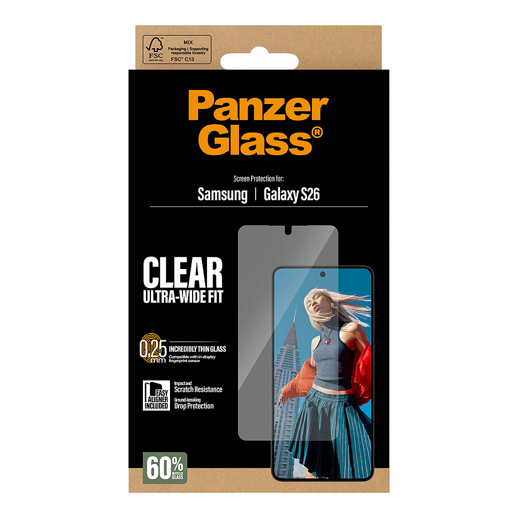 Staklo za mobitel PANZERGLASS za SAMSUNG GALAXY S26 Ultra, wide fit-4