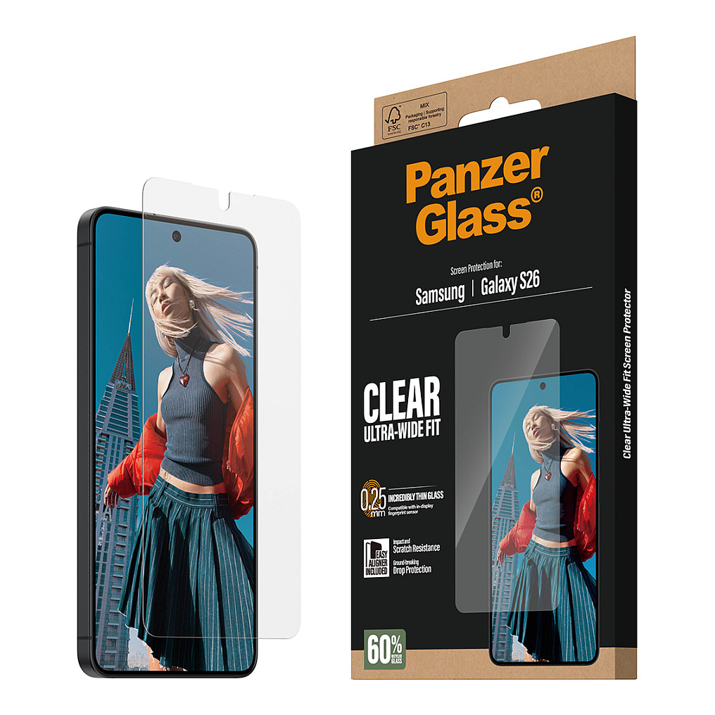 Staklo za mobitel PANZERGLASS za SAMSUNG GALAXY S26 Ultra, wide fit-7