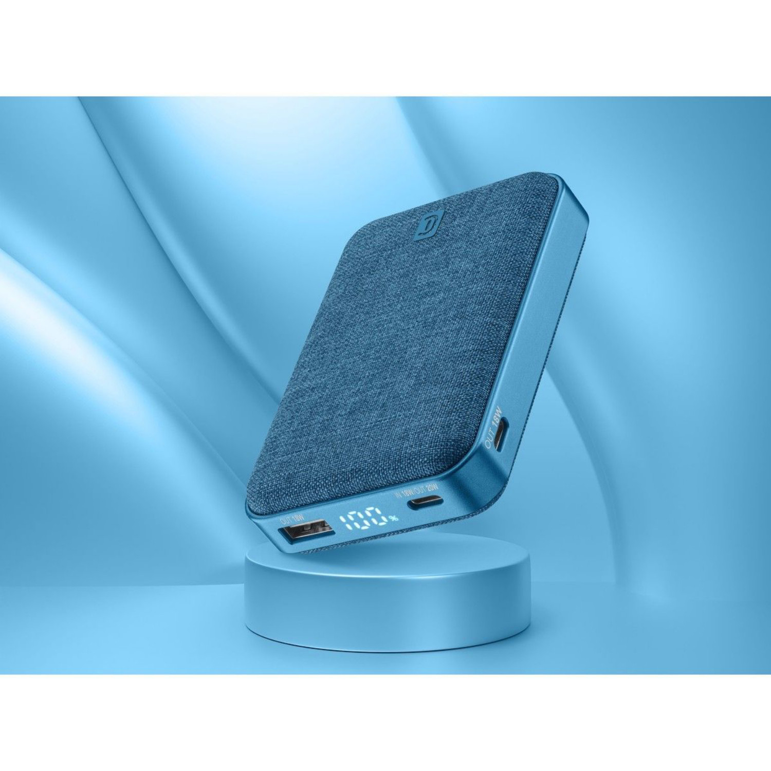 Baterija prijenosna CELLULARLINE, 10 000 mAh, Glam, plava-3