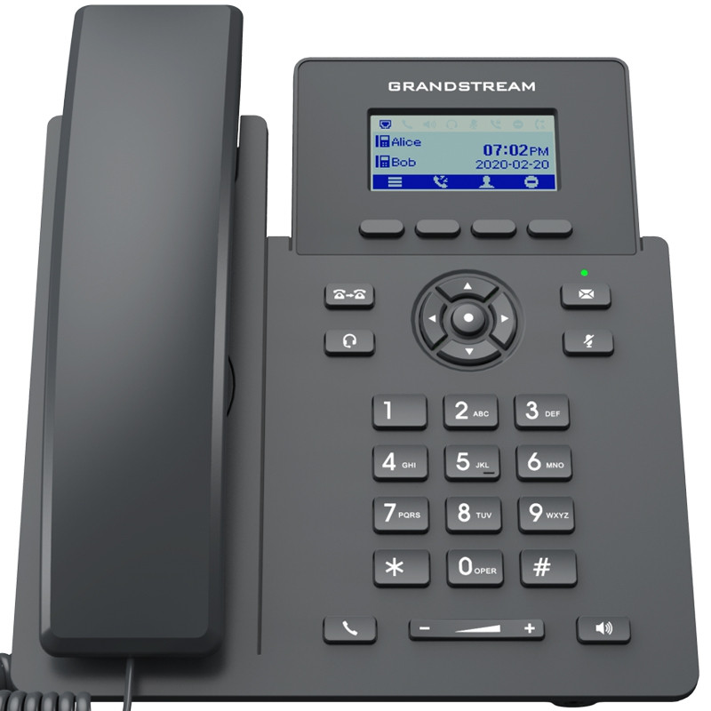 IP telefon GRANDSTREAM GRP2601P (2 SIP računa, 2 linije, 2.21" LCD, PoE, crna boja)