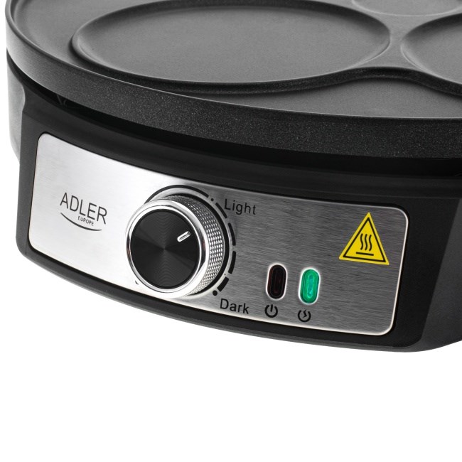 Aparat za palačinke ADLER AD 3093 (30 cm, 1200W, 5 postavki temperature)-3