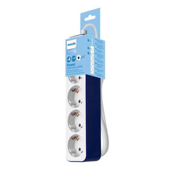 Prenaponska zaštita PHILIPS CHP2145U/10 (4 utičnice, 1.8m kabel, prekidač)-2