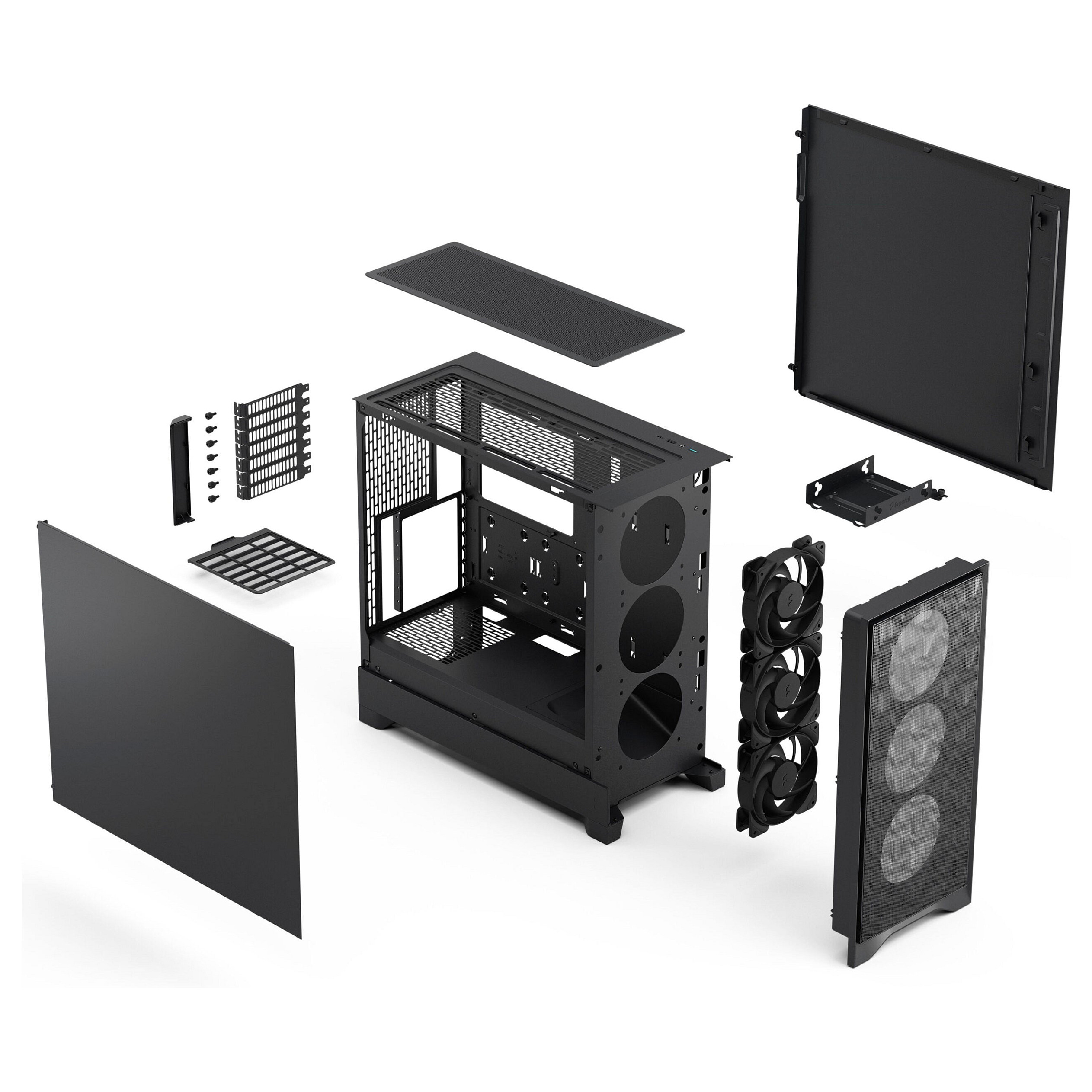Kućište za računalo FRACTAL DESIGN Pop Air Black Solid (ATX, 3x 120mm ventilatora)-5