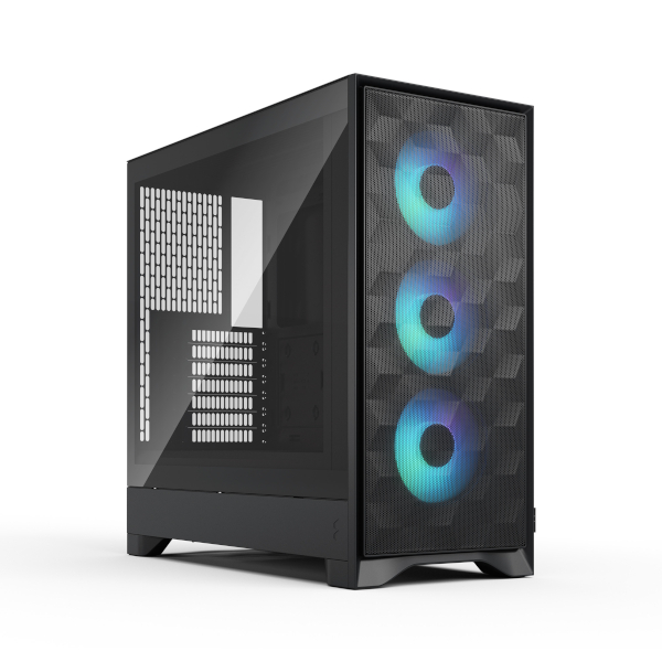 Kućište za računalo FRACTAL DESIGN Pop Air RGB Black TG Clear Tint (ATX, 3x 120mm RGB ventilatora)