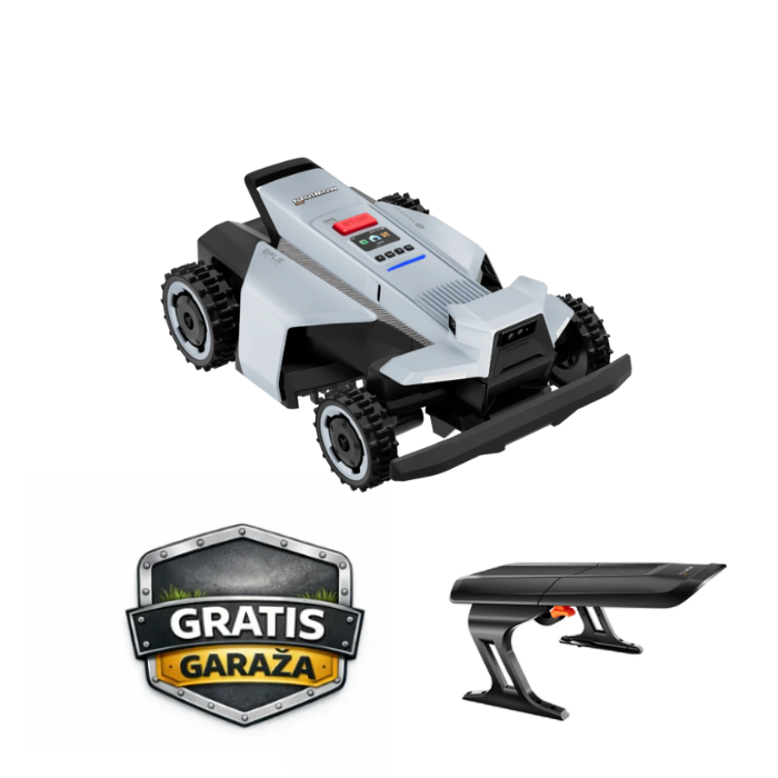 Robotska kosilica SEGWAY Navimow X420 AWD EU (do 2000 m², AWD, VisionFence 360°, 43 cm širina košnje, Wi-Fi, 4G) + POKLON garaža za kosilicu-0