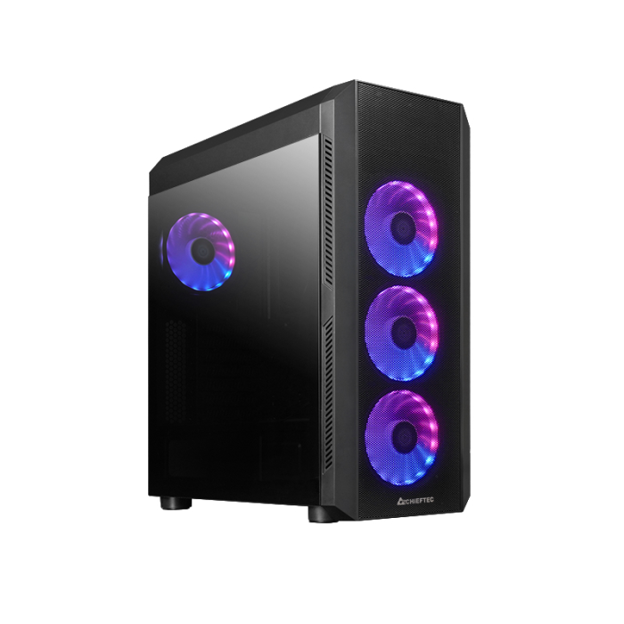 Kućište CHIEFTEC Scorpion 4 (GL-04B-UC-OP) ATX Mid Tower, ARGB, kaljeno staklo, USB-C
