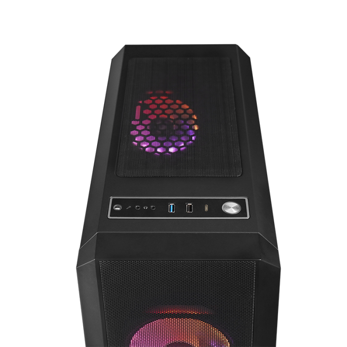 Kućište CHIEFTEC Scorpion 4 (GL-04B-UC-OP) ATX Mid Tower, ARGB, kaljeno staklo, USB-C-4