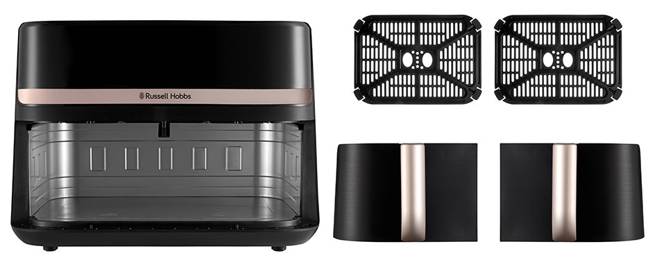 Friteza na vrući zrak RUSSELL HOBBS SatisFry Snappi 27290-56 (8.5 L, 2600 W, dvije košare)-11