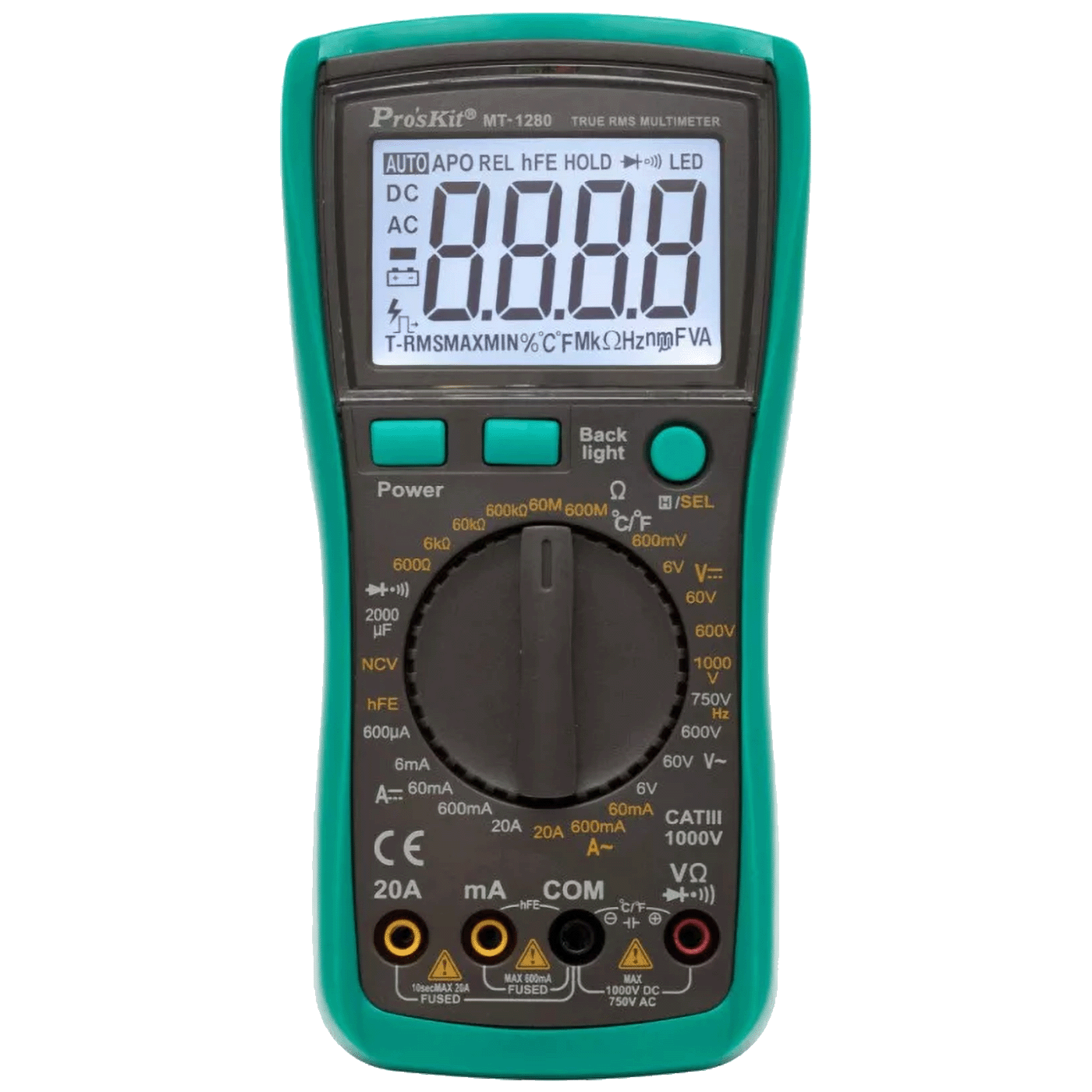 Digitalni multimetar SMA MT-1280 (True RMS, NCV, Mjerenje temperature)
