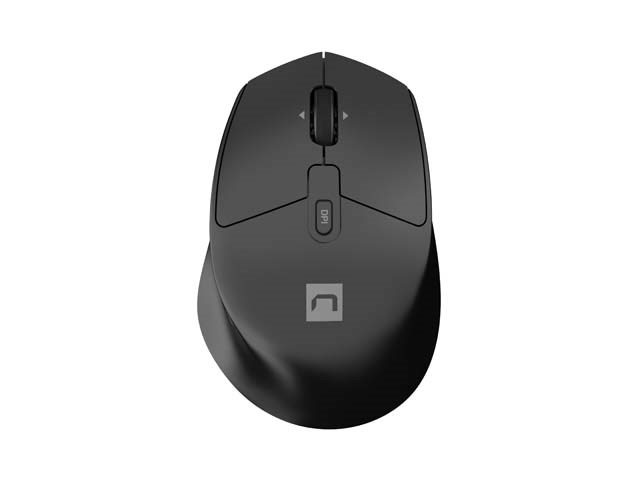 Bežični miš NATEC Kite, 4000 DPI, tihe tipke, crni