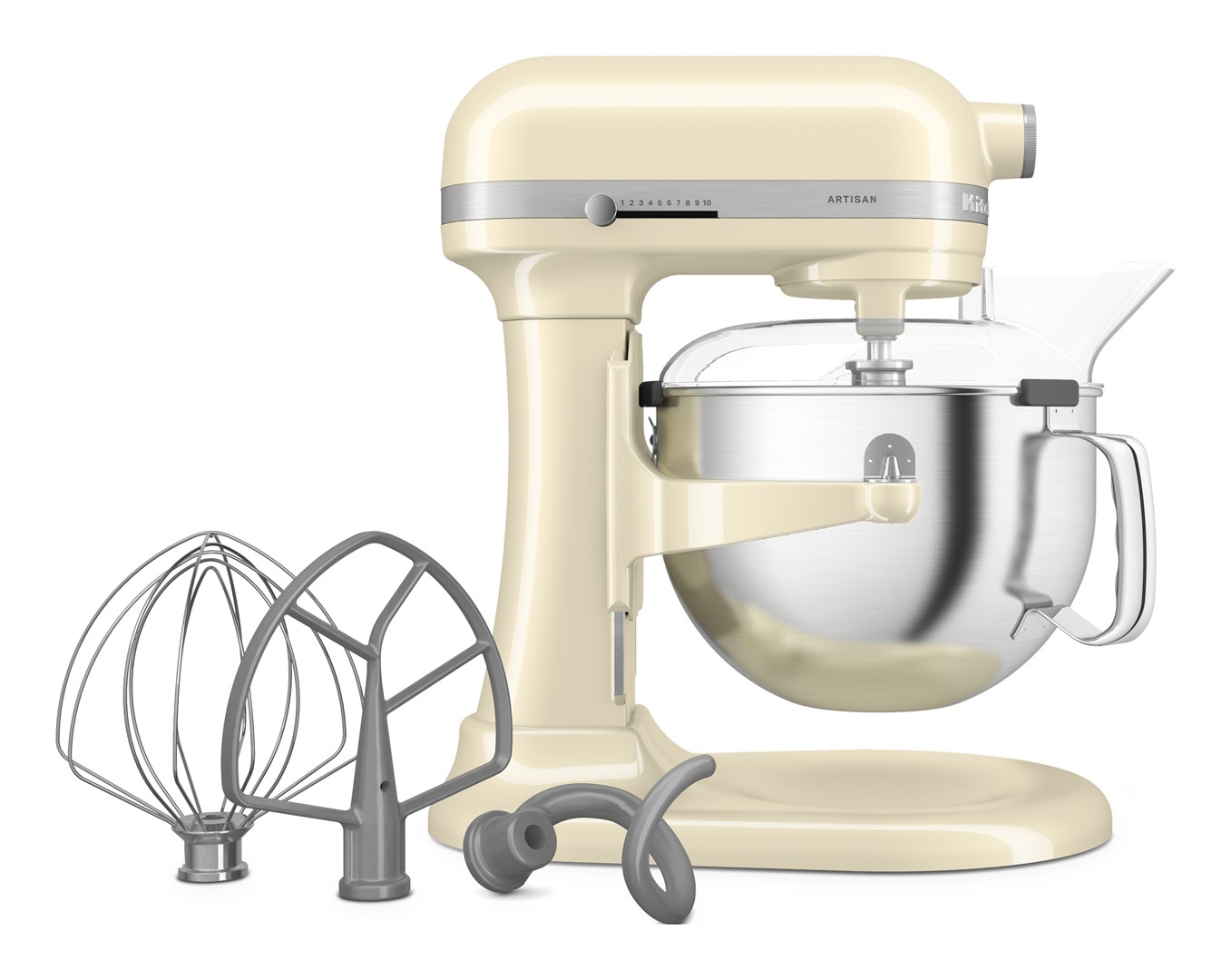 Kuhinjski robot KITCHENAID Artisan 5KSM60SPXEAC (6.6 L, 375 W, Bowl-Lift) Almond Cream-1