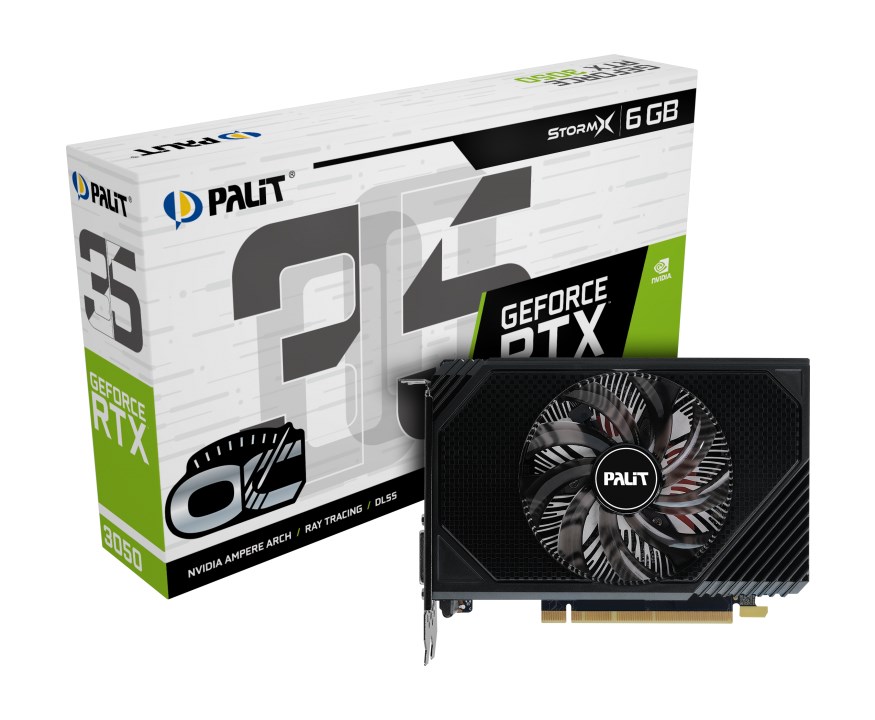 Grafička kartica PALIT GeForce RTX 3050 StormX OC (6 GB GDDR6, 1x HDMI, 3x DP)-6