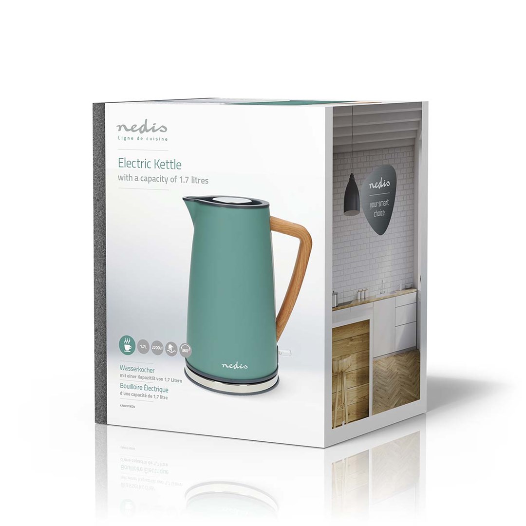 Kuhalo za vodu NEDIS KAWK510EGN, 1.7L, 2200W, zeleno-7