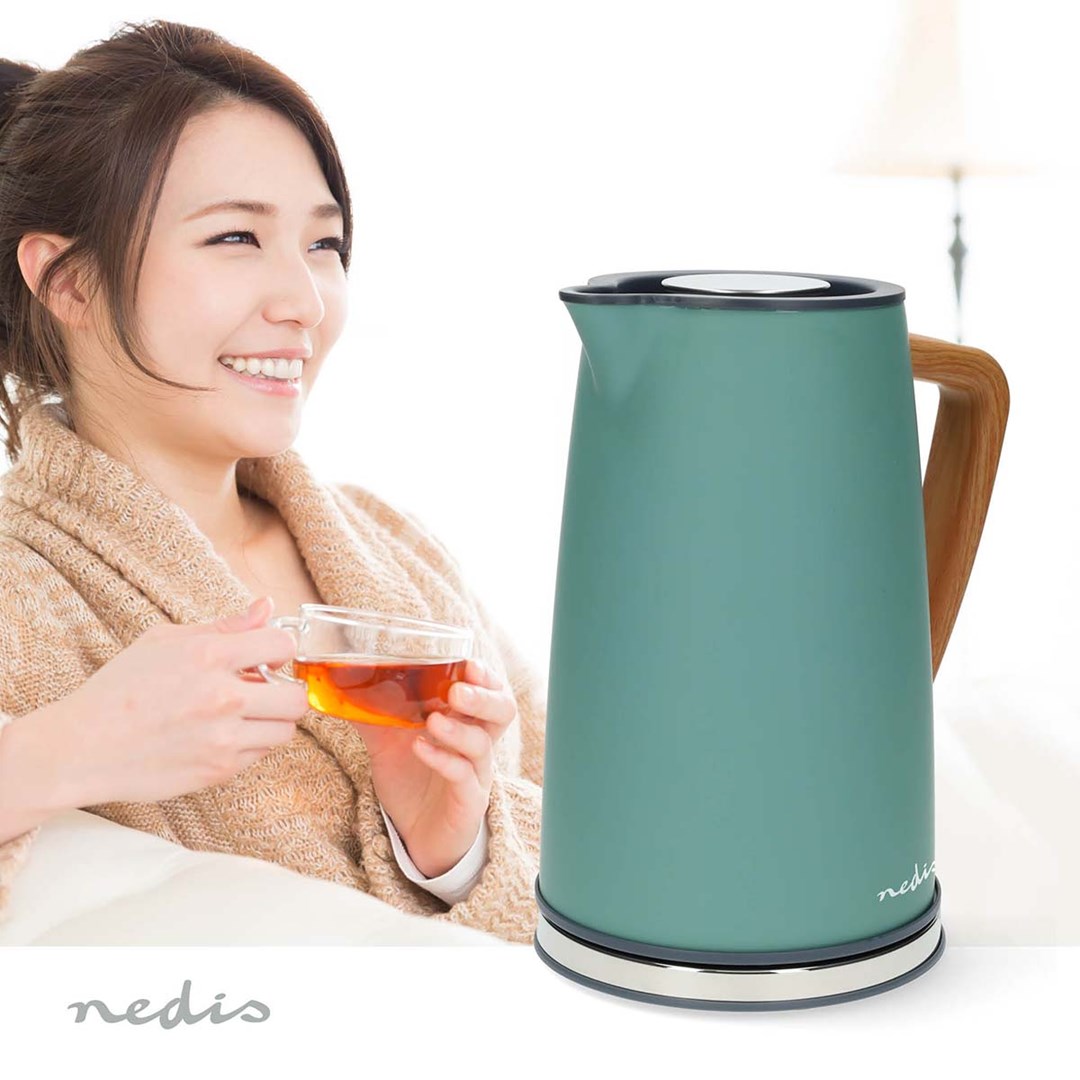 Kuhalo za vodu NEDIS KAWK510EGN, 1.7L, 2200W, zeleno-1