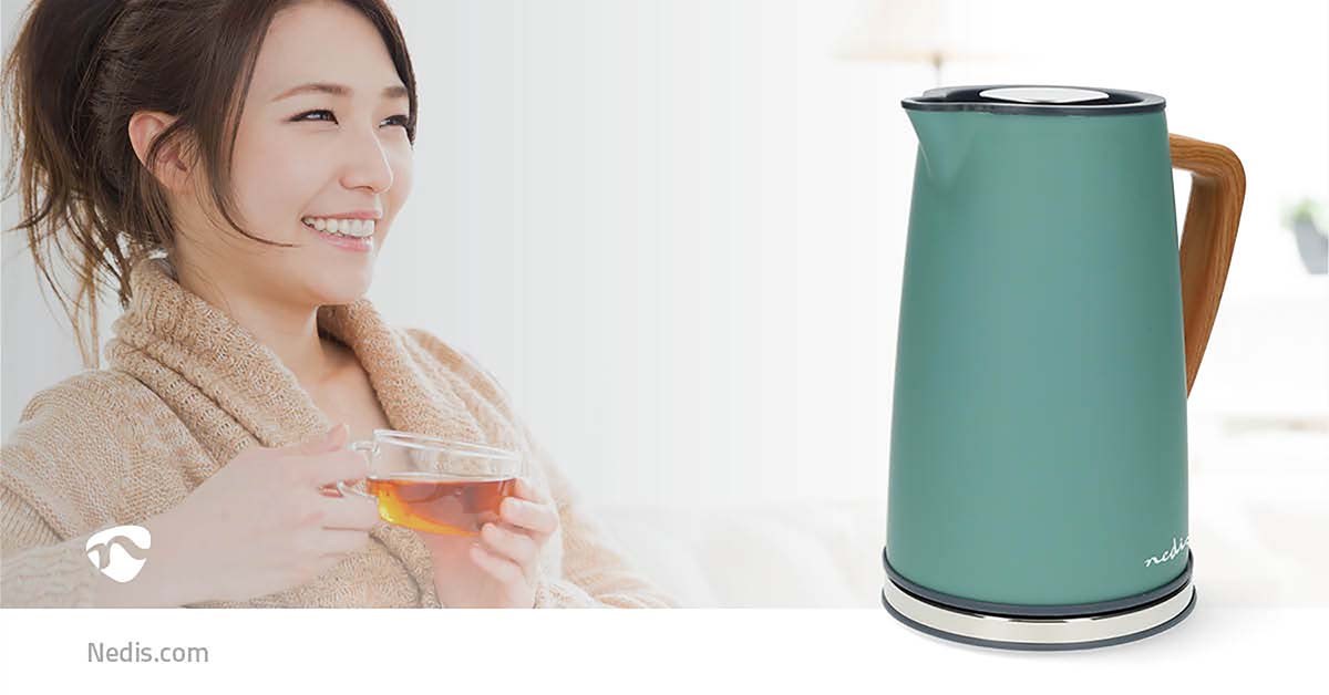 Kuhalo za vodu NEDIS KAWK510EGN, 1.7L, 2200W, zeleno-9