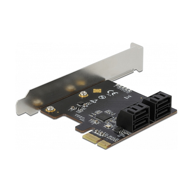PCI Express kartica DELOCK 90010 (4x SATA 6 Gb/s, PCIe x1, Low Profile)-0