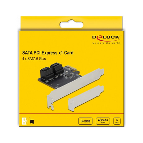 PCI Express kartica DELOCK 90010 (4x SATA 6 Gb/s, PCIe x1, Low Profile)-3