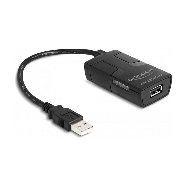 USB Izolator DELOCK 64225 (USB-A M na USB-A Ž, 5 kV izolacija, ESD zaštita)